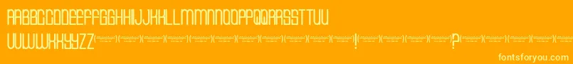 Cvfbuffalogrove Font – Yellow Fonts on Orange Background