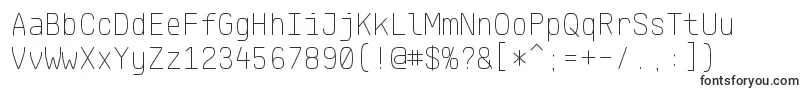 KlartextMonoThin Font – Fonts Starting with K