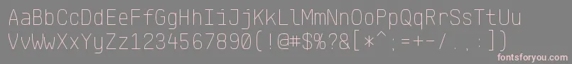 KlartextMonoThin Font – Pink Fonts on Gray Background