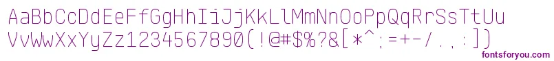 KlartextMonoThin Font – Purple Fonts
