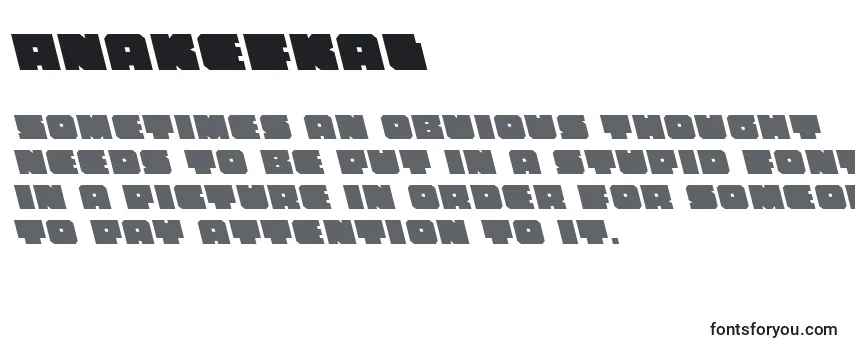 Review of the Anakefkal Font