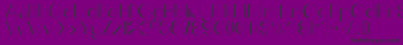 TheOutsiders-fontti – mustat fontit violetilla taustalla