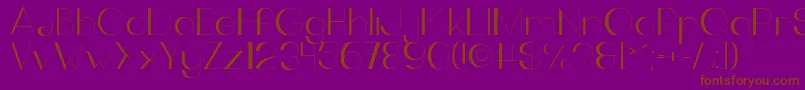 TheOutsiders Font – Brown Fonts on Purple Background