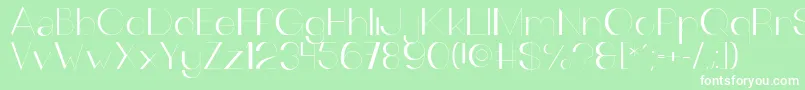 TheOutsiders Font – White Fonts on Green Background