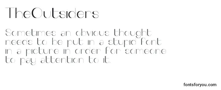 Review of the TheOutsiders Font