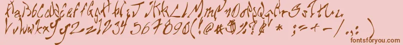 More about Chupa10 Font Chupa10 Font – Brown Fonts on Pink Background