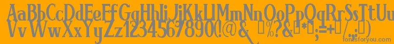 Brimn Font – Gray Fonts on Orange Background