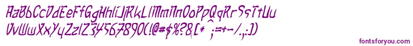 TaibaijanItalic-fontti – violetit fontit