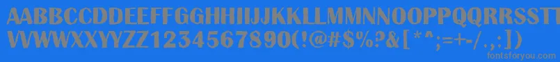 AAlbionictitulbrkBold Font – Gray Fonts on Blue Background