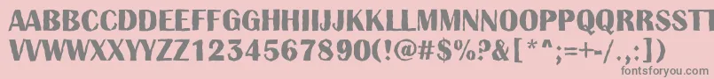 AAlbionictitulbrkBold Font – Gray Fonts on Pink Background