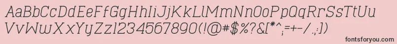 CaboSlabItalic Font – Black Fonts on Pink Background