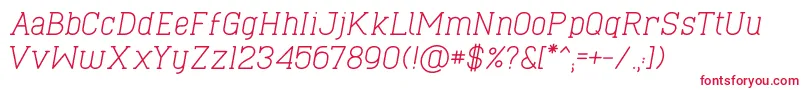 CaboSlabItalic Font – Red Fonts