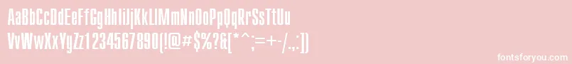 Compactctt Font – White Fonts on Pink Background
