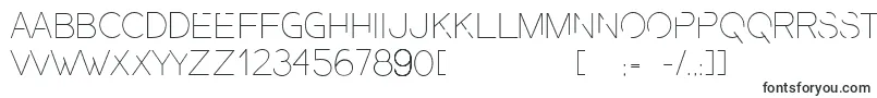 PresaUltralight-fontti – Ilman serifejä olevat fontit