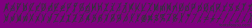 More about Bptypewriteslashed Font Bptypewriteslashed Font – Black Fonts on Purple Background