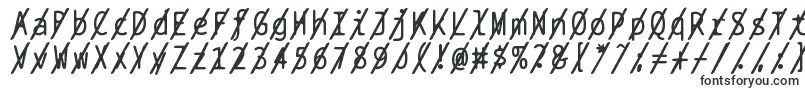 Bptypewriteslashed-Schriftart – Schriftarten, die mit B beginnen
