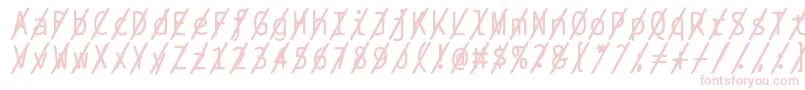 More about Bptypewriteslashed Font Bptypewriteslashed Font – Pink Fonts on White Background