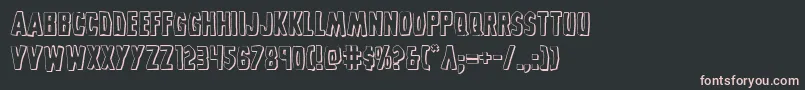 Grimghost3D Font – Pink Fonts on Black Background