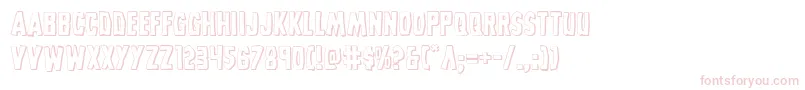 Grimghost3D Font – Pink Fonts on White Background