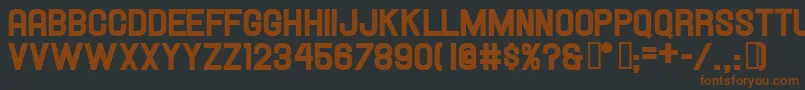 Hallandaleheavy Font – Brown Fonts on Black Background
