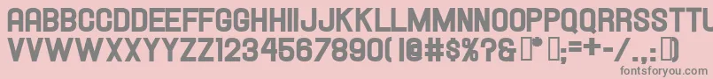 Hallandaleheavy Font – Gray Fonts on Pink Background