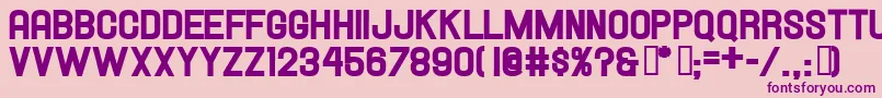 Hallandaleheavy Font – Purple Fonts on Pink Background