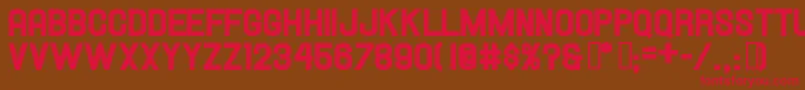 Hallandaleheavy Font – Red Fonts on Brown Background