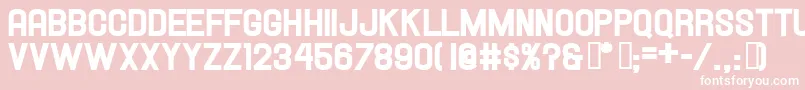 Hallandaleheavy Font – White Fonts on Pink Background