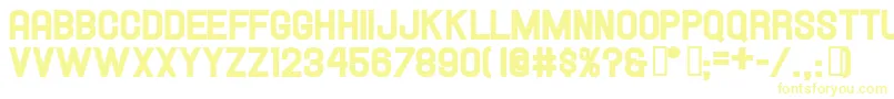 Hallandaleheavy Font – Yellow Fonts on White Background