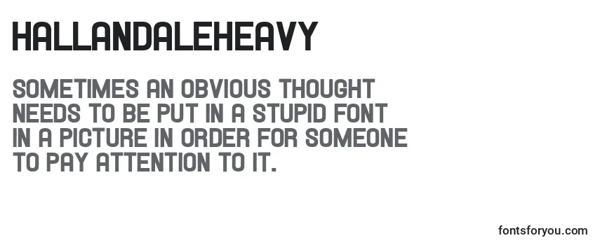 Review of the Hallandaleheavy Font