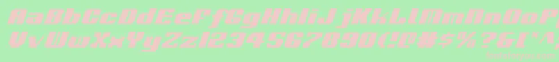 Voortrekkeri Font – Pink Fonts on Green Background