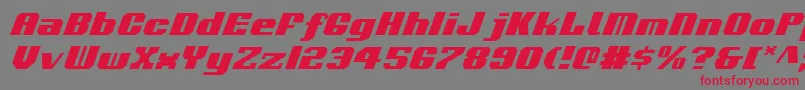 Voortrekkeri Font – Red Fonts on Gray Background