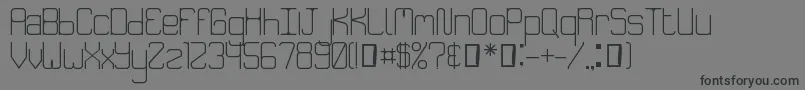 Шрифт SpeakeasyMenuRegular – чёрные шрифты на сером фоне