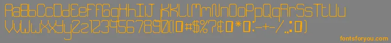 SpeakeasyMenuRegular Font – Orange Fonts on Gray Background