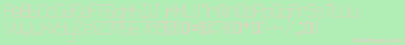 SpeakeasyMenuRegular Font – Pink Fonts on Green Background