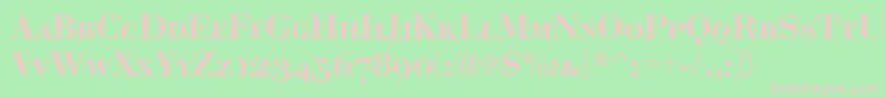 Eurobodscddembol Font – Pink Fonts on Green Background