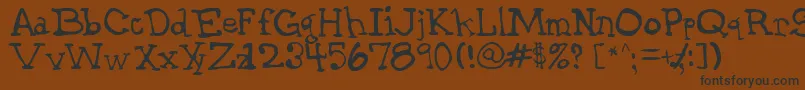 More about Garthrg Font Garthrg Font – Black Fonts on Brown Background
