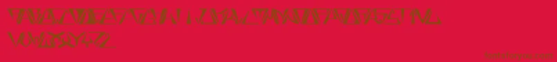 GloryBold Font – Brown Fonts on Red Background