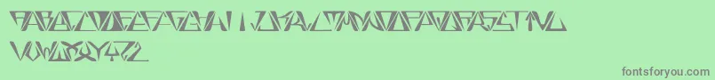 GloryBold Font – Gray Fonts on Green Background