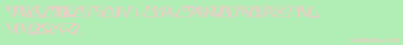 GloryBold Font – Pink Fonts on Green Background