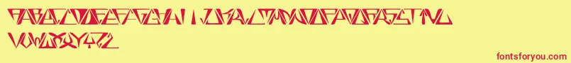 GloryBold Font – Red Fonts on Yellow Background