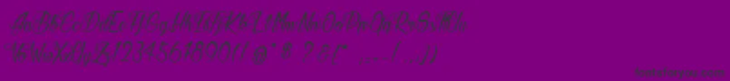 ButterKings Font – Black Fonts on Purple Background