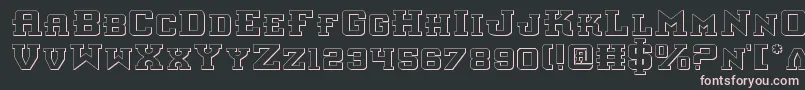 Interceptors Font – Pink Fonts on Black Background