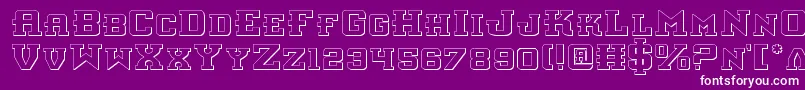 Interceptors Font – White Fonts on Purple Background
