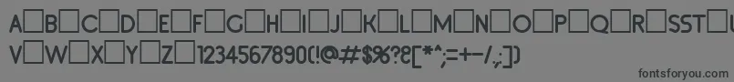 Inset2 Font – Black Fonts on Gray Background