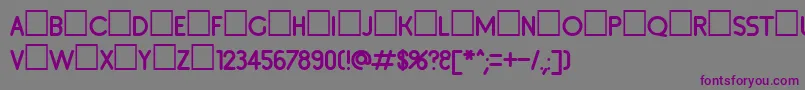 Inset2-Schriftart – Violette Schriften auf grauem Hintergrund