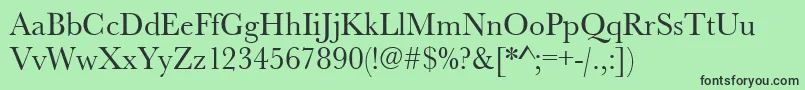 Urwbaskertnar Font – Black Fonts on Green Background