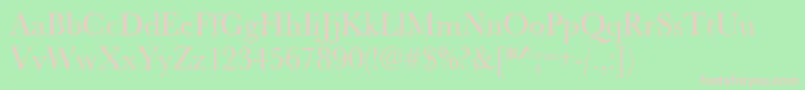 Urwbaskertnar Font – Pink Fonts on Green Background