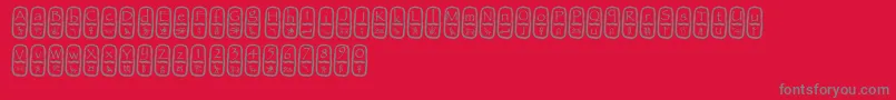 fuente Cartouche – Fuentes Grises Sobre Fondo Rojo