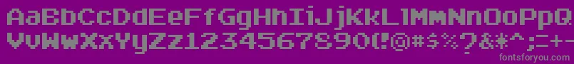 Czcionka Arcadepix – szare czcionki na fioletowym tle